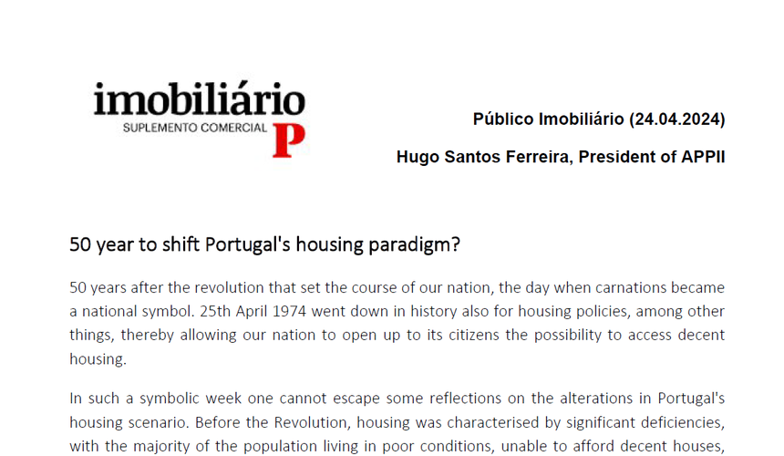 50 year to shift Portugal's housing paradigm?