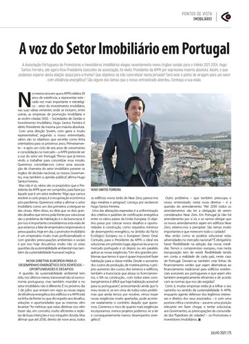 A voz do Setor Imobiliário em Portugal