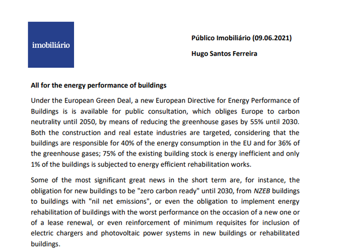All for the energy performance of buildings
