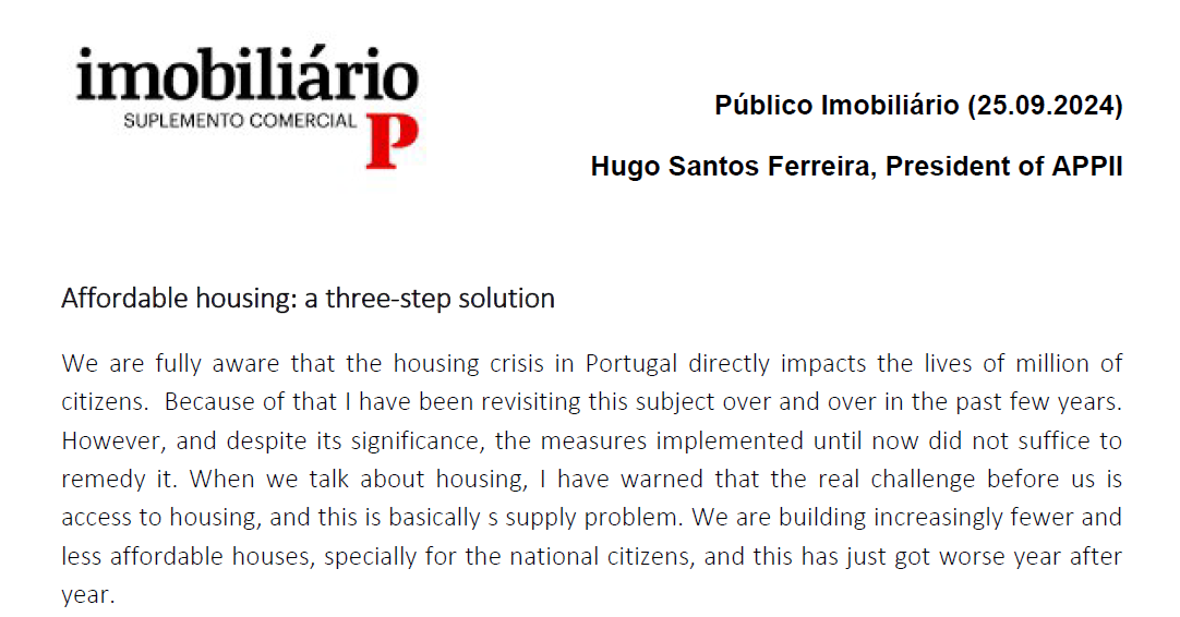 Affordable housing: a three-step solution - APPII