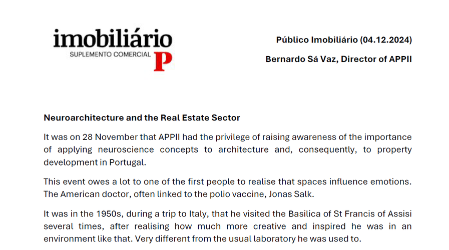 Neuroarchitecture and the Real Estate Sector