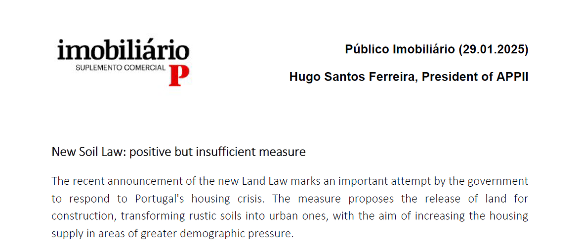 New Soil Law: positive but insufficient measure