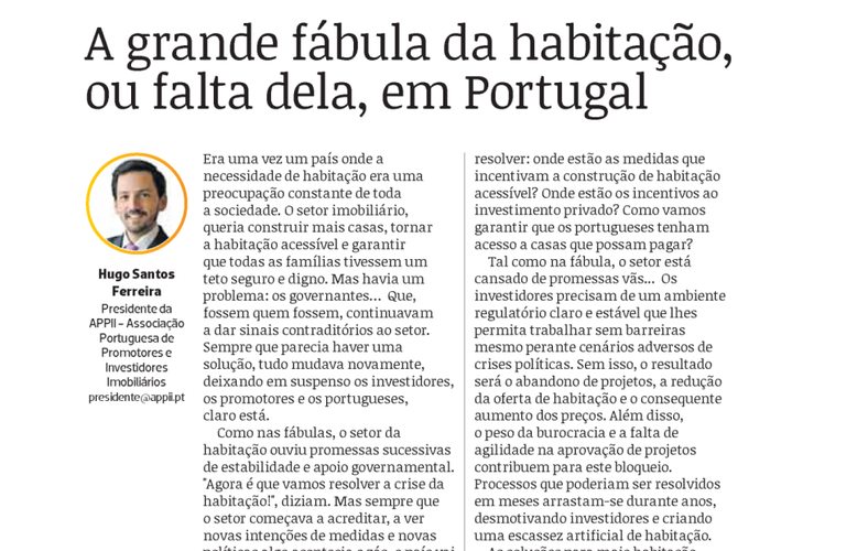A grande fábula da habitação, ou falta dela, em Portugal