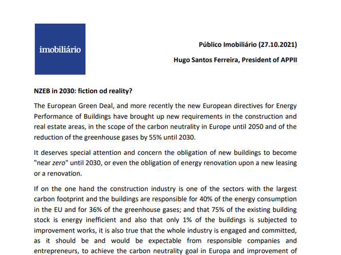 NZEB in 2030: fiction or reality?