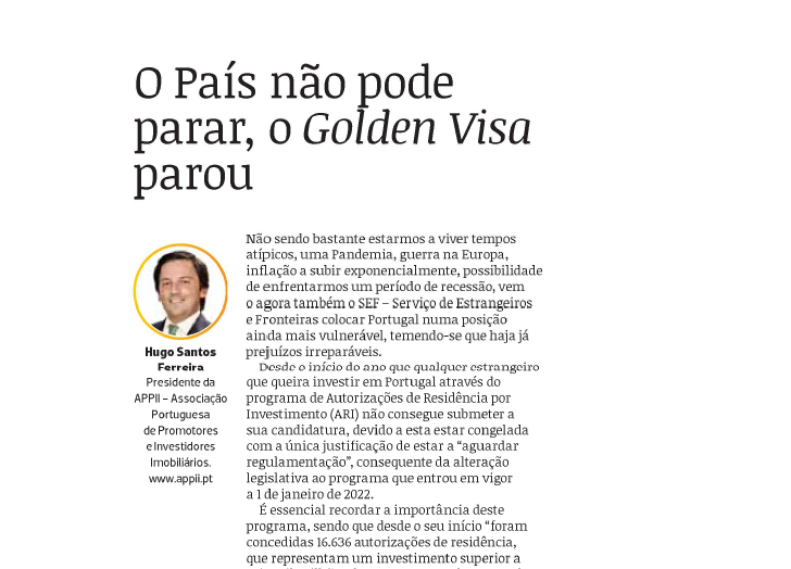 O País não pode parar, o Golden Visa parou.png