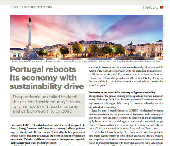 Portugal reboots its economy with sustainability drive